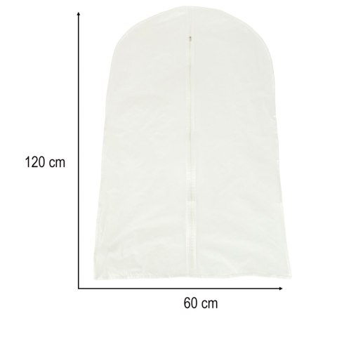 Pokrowiec na ubrania garnitur odzież ubrania przezroczysty 60 x 120 cm Pokrowiec na ubrania garnitur odzież ubrania przezroczysty 60 x 120 cm