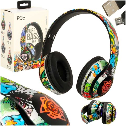 Słuchawki bezprzewodowe nauszne Bluetooth RGB Gaming Sport 200mAh Słuchawki bezprzewodowe nauszne Bluetooth RGB Gaming Sport 200mAh