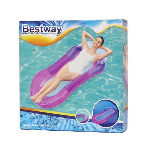 Materac dmuchany do pływania basenu wodny z siatką fioletowy BESTWAY 43103 Materac dmuchany do pływania basenu wodny z siatką fioletowy BESTWAY 43103