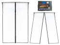 Moskitiera siatka magnetyczna na drzwi 110x220cm CZARNA