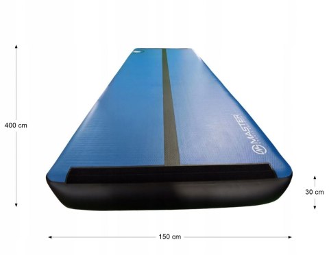 AirTrack Dmuchana Mata Gimnastyczna MASTER 400 x 150 x 30 cm Blue-Black MASTER SPORT s.r.o. AirTrack Dmuchana Mata Gimnastyczna MASTER 400 x 150 x 30 cm Blue-Black MASTER SPORT s.r.o.
