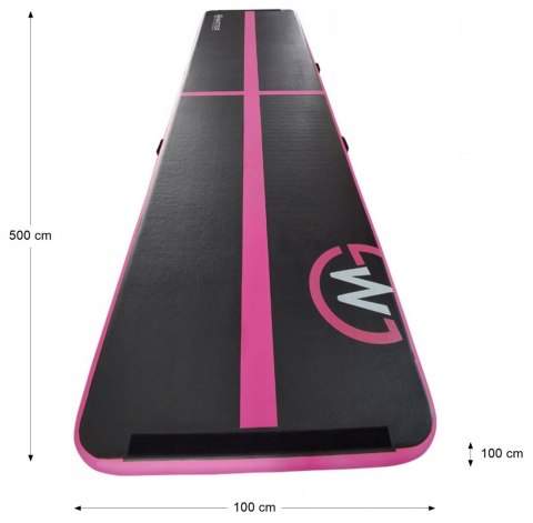 AirTrack Dmuchana Mata Gimnastyczna MASTER 500 x 100 x 10 cm Black-Pink MASTER SPORT s.r.o. AirTrack Dmuchana Mata Gimnastyczna MASTER 500 x 100 x 10 cm Black-Pink MASTER SPORT s.r.o.