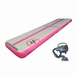 Airtrack Mata Gimnastyczna MASTER 400 x 100 x 20 cm Różowa-Szara MASTER SPORT s.r.o.