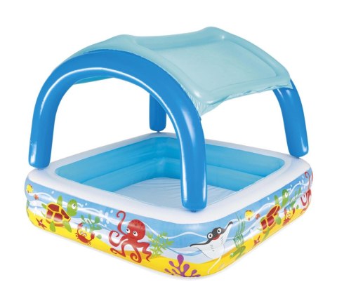 Basen Brodzik dla Dzieci Ogrodowy Dmuchany z Dachem Daszkiem Ocean 140x140 Bestway Basen Brodzik dla Dzieci Ogrodowy Dmuchany z Dachem Daszkiem Ocean 140x140 Bestway