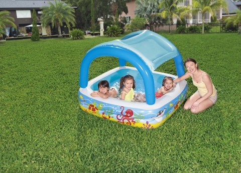 Basen Brodzik dla Dzieci Ogrodowy Dmuchany z Dachem Daszkiem Ocean 140x140 Bestway Basen Brodzik dla Dzieci Ogrodowy Dmuchany z Dachem Daszkiem Ocean 140x140 Bestway