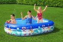 Basen Brodzik dla Dzieci Ogrodowy Dmuchany z Dachem Daszkiem Statek 213x155 Bestway