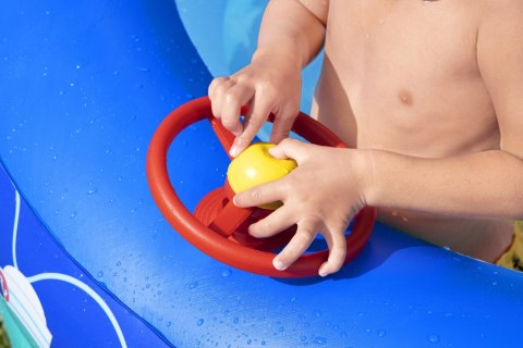 Basen Brodzik dla Dzieci Ogrodowy Dmuchany z Dachem Daszkiem Statek 213x155 Bestway Basen Brodzik dla Dzieci Ogrodowy Dmuchany z Dachem Daszkiem Statek 213x155 Bestway