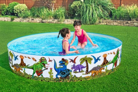 Basen Brodzik dla Dzieci do Kąpieli Zabawy Ogrodowy Dinozaury 244 x 46 cm Bestway Basen Brodzik dla Dzieci do Kąpieli Zabawy Ogrodowy Dinozaury 244 x 46 cm Bestway