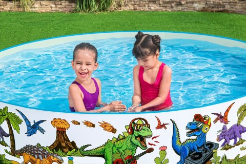 Basen Brodzik dla Dzieci do Kąpieli Zabawy Ogrodowy Dinozaury 244 x 46 cm Bestway Basen Brodzik dla Dzieci do Kąpieli Zabawy Ogrodowy Dinozaury 244 x 46 cm Bestway
