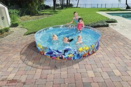 Basen Brodzik dla Dzieci do Kąpieli Zabawy Ogrodowy Ryby Ocean 244 x 46 cm Bestway