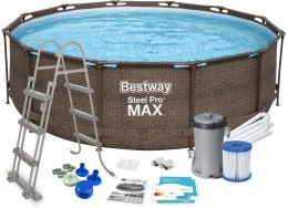 Basen Stelażowy Steel Pool Pro Max śr. 3,66 m Spartan Sport