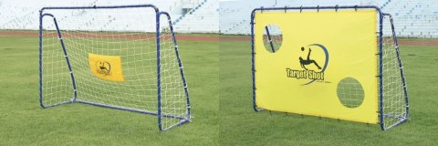 BRAMKA Z SIATKĄ I PANELEM DO CELOWANIA 213 x 152 x 76 cm Spartan Sport BRAMKA Z SIATKĄ I PANELEM DO CELOWANIA 213 x 152 x 76 cm Spartan Sport