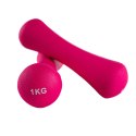 CIĘŻARKI ŻELIWNE POKRYTE NEOPRENEM 2 X 1 KG Spartan Sport