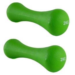 CIĘŻARKI ŻELIWNE POKRYTE NEOPRENEM 2 X 2 KG Spartan Sport