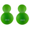 CIĘŻARKI ŻELIWNE POKRYTE NEOPRENEM 2 X 2 KG Spartan Sport