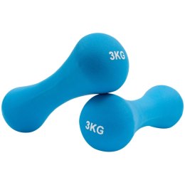 CIĘŻARKI ŻELIWNE POKRYTE NEOPRENEM 2 X 3 KG Spartan Sport