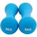 CIĘŻARKI ŻELIWNE POKRYTE NEOPRENEM 2 X 3 KG Spartan Sport