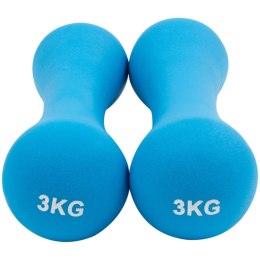CIĘŻARKI ŻELIWNE POKRYTE NEOPRENEM 2 X 3 KG Spartan Sport