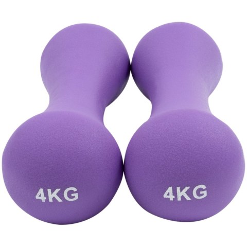 CIĘŻARKI ŻELIWNE POKRYTE NEOPRENEM 2 X 4 KG Spartan Sport CIĘŻARKI ŻELIWNE POKRYTE NEOPRENEM 2 X 4 KG Spartan Sport