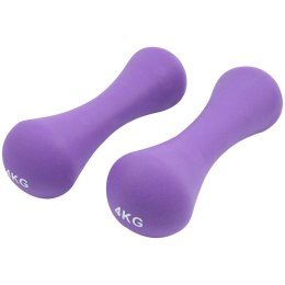 CIĘŻARKI ŻELIWNE POKRYTE NEOPRENEM 2 X 4 KG Spartan Sport