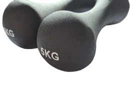 CIĘŻARKI ŻELIWNE POKRYTE NEOPRENEM 2 X 5 KG Spartan Sport