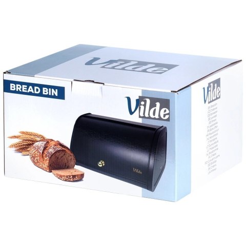 Chlebak Pojemnik na Chleb Metalowy Czarny Solidny VILDE 30 x 26,5 x 17,5 cm Vilde Chlebak Pojemnik na Chleb Metalowy Czarny Solidny VILDE 30 x 26,5 x 17,5 cm Vilde