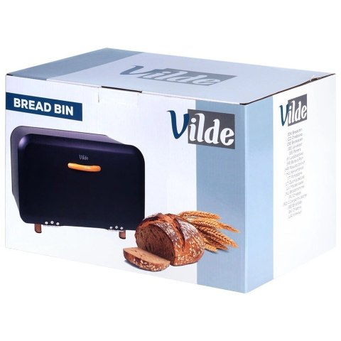 Chlebak Pojemnik na Chleb Metalowy Czarny Solidny VILDE 35,5 x 20,5 x 20 cm Vilde Chlebak Pojemnik na Chleb Metalowy Czarny Solidny VILDE 35,5 x 20,5 x 20 cm Vilde