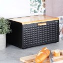 Chlebak Pojemnik na Chleb Metalowy z Podwójną Pokrywą VILDE 35,5x22x20,5 cm Vilde