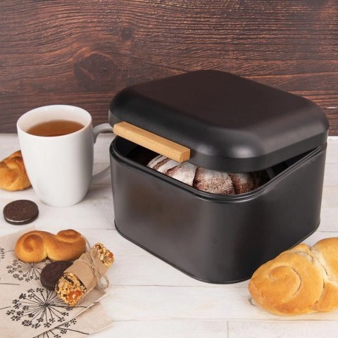 Chlebak metalowy czarny BLACK 21,5x20x14,5 cm Orion Chlebak metalowy czarny BLACK 21,5x20x14,5 cm Orion