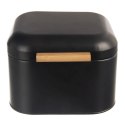 Chlebak metalowy czarny BLACK 21,5x20x14,5 cm Orion