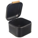 Chlebak metalowy czarny BLACK 21,5x20x14,5 cm Orion