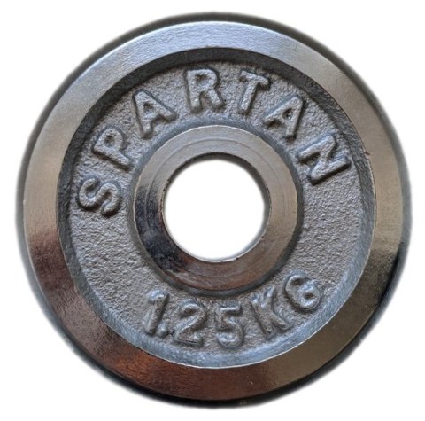 Chromowane talerze do ćwiczeń 2x1,25 kg SPARTAN Spartan Sport Chromowane talerze do ćwiczeń 2x1,25 kg SPARTAN Spartan Sport