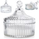 Cukiernica Cukierniczka Szklana Pojemna Kryształowa z Pokrywką ALPINA 500ml ALPINA