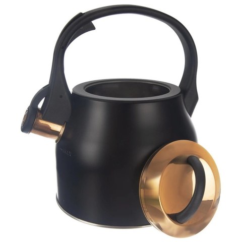 Czajnik na Gaz Indukcja z Gwizdkiem Pokrywką Czarny Solidny Trwały ORION 3L Orion Czajnik na Gaz Indukcja z Gwizdkiem Pokrywką Czarny Solidny Trwały ORION 3L Orion