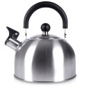 Czajnik z gwizdkiem stalowy srebrny 2,5 l Excellent Houseware