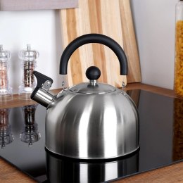 Czajnik z gwizdkiem stalowy srebrny 2,5 l Excellent Houseware