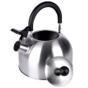 Czajnik z gwizdkiem stalowy srebrny 2,5 l Excellent Houseware