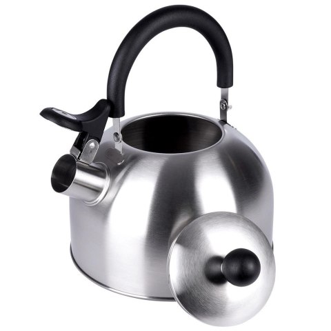 Czajnik z gwizdkiem stalowy srebrny 2,5 l Excellent Houseware Czajnik z gwizdkiem stalowy srebrny 2,5 l Excellent Houseware