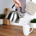 Czajnik z gwizdkiem stalowy srebrny 2,5 l Excellent Houseware