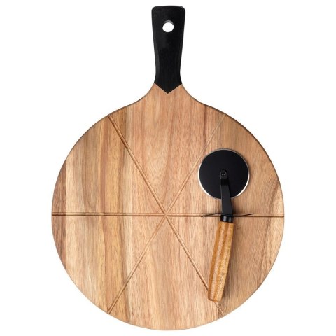 Deska do pizzy drewniana okrągła z nożem 30 cm 2 el. Excellent Houseware Deska do pizzy drewniana okrągła z nożem 30 cm 2 el. Excellent Houseware