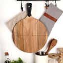 Deska do pizzy drewniana okrągła z nożem 30 cm 2 el. Excellent Houseware
