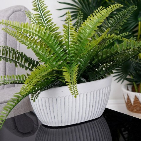 Doniczka ceramiczna biała 20x11 cm Vilde Doniczka ceramiczna biała 20x11 cm Vilde