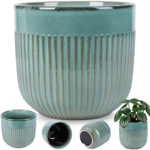 Doniczka porcelanowa zielona 17 cm Vilde Doniczka porcelanowa zielona 17 cm Vilde