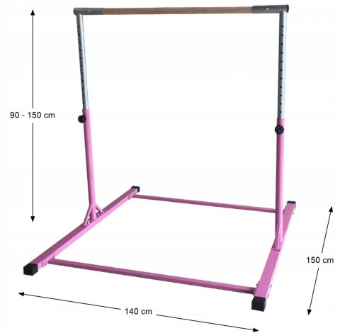 Drążek Gimnastyczny Wolnostojący 150 cm Różowy MASTER SPORT s.r.o. Drążek Gimnastyczny Wolnostojący 150 cm Różowy MASTER SPORT s.r.o.