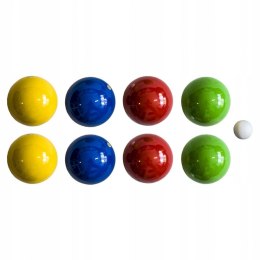 Drewniane Kule do Gry 8 szt. - Boule, Bule, Petanque LONDERO 100 mm w Pokrowcu Londero