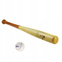 Drewniany Kij Baseballowy LONDERO 75 cm z Piłką do Baseballa Londero