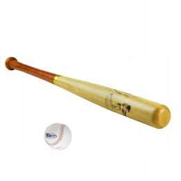 Drewniany Kij Baseballowy LONDERO 75 cm z Piłką do Baseballa Londero