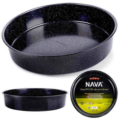 Forma do pieczenia granitowa okrągła NATURE 36,5 cm NAVA Forma do pieczenia granitowa okrągła NATURE 36,5 cm NAVA