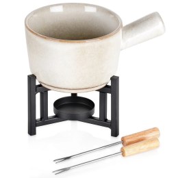 Garnek Kociołek do Fondue CzekoladowePorcelanowy EXCELLENT HOUSEWARE 4 el. Excellent Houseware