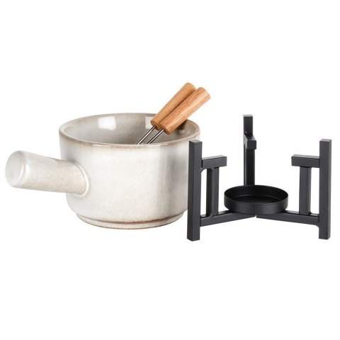 Garnek Kociołek do Fondue CzekoladowePorcelanowy EXCELLENT HOUSEWARE 4 el. Excellent Houseware Garnek Kociołek do Fondue CzekoladowePorcelanowy EXCELLENT HOUSEWARE 4 el. Excellent Houseware